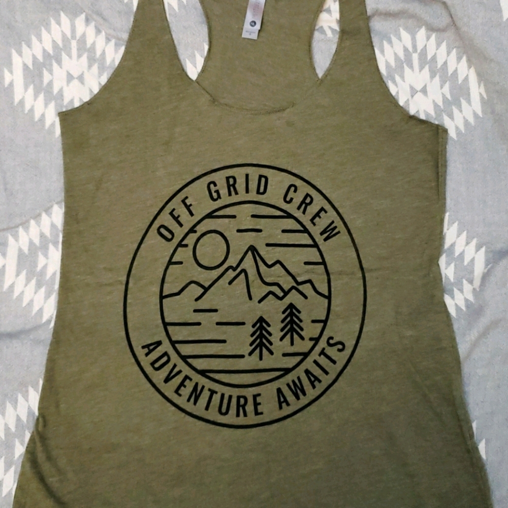 Off The Gird OD Green Tank Top